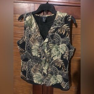 Silk blouse is pretty with dressy or casual.